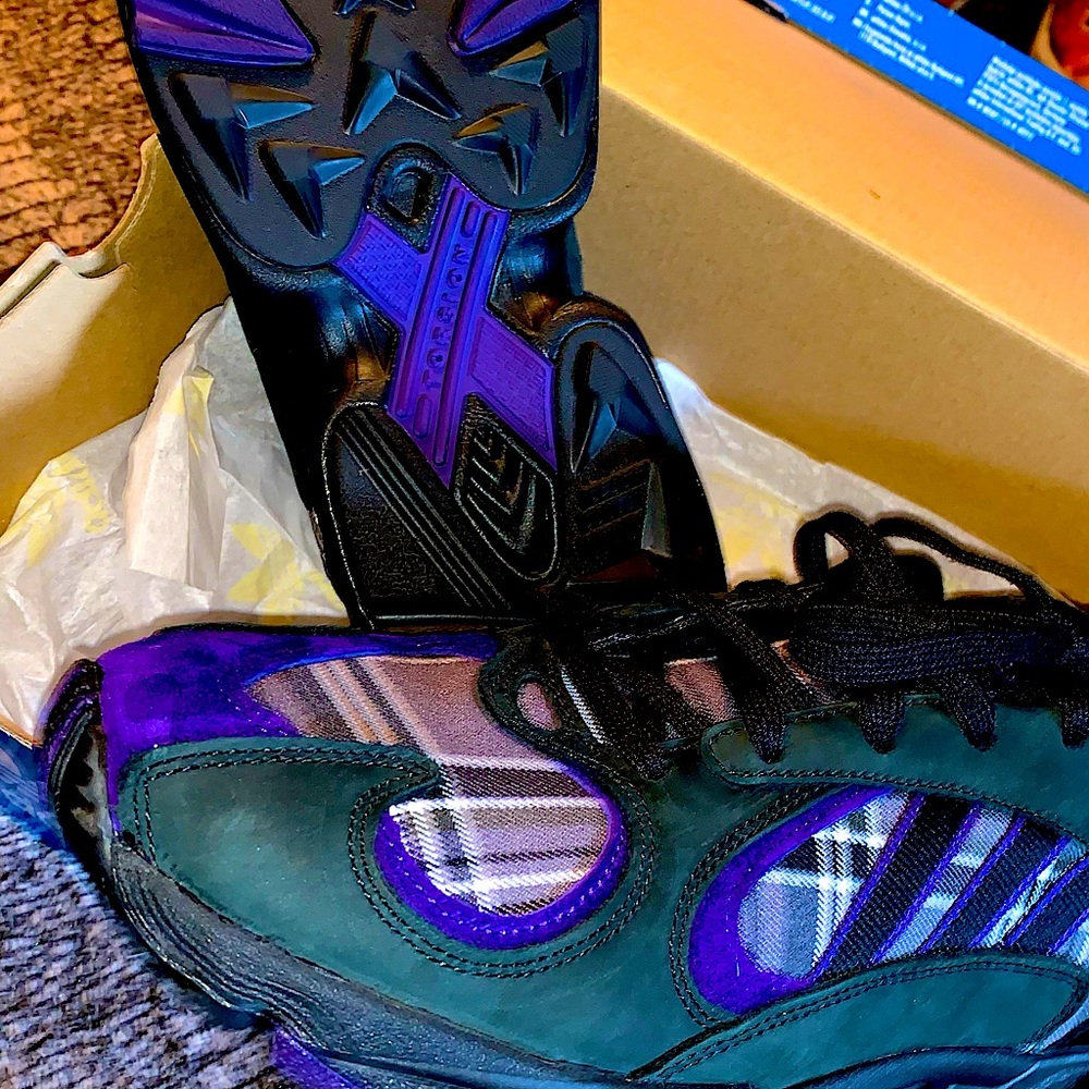 Adidas Yung-1 Purple Plaids